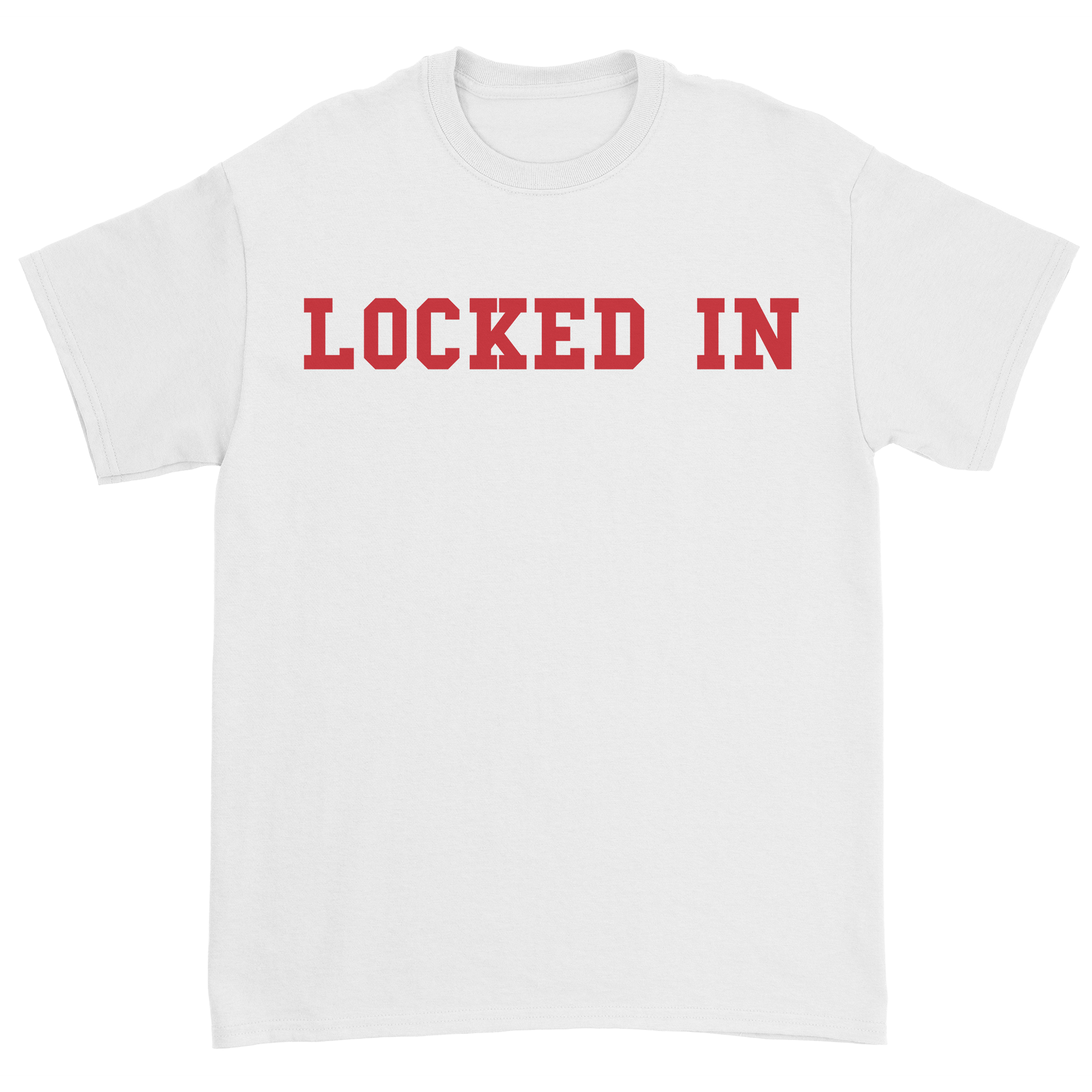 Davis Clarke - Locked In T-Shirt (Red Print) Hoodie, Sweatshirt | CoreVibeTees.com