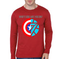 Whose Side Are You Red Full Sleeve Tee Hoodie, Sweatshirt | CoreVibeTees.com