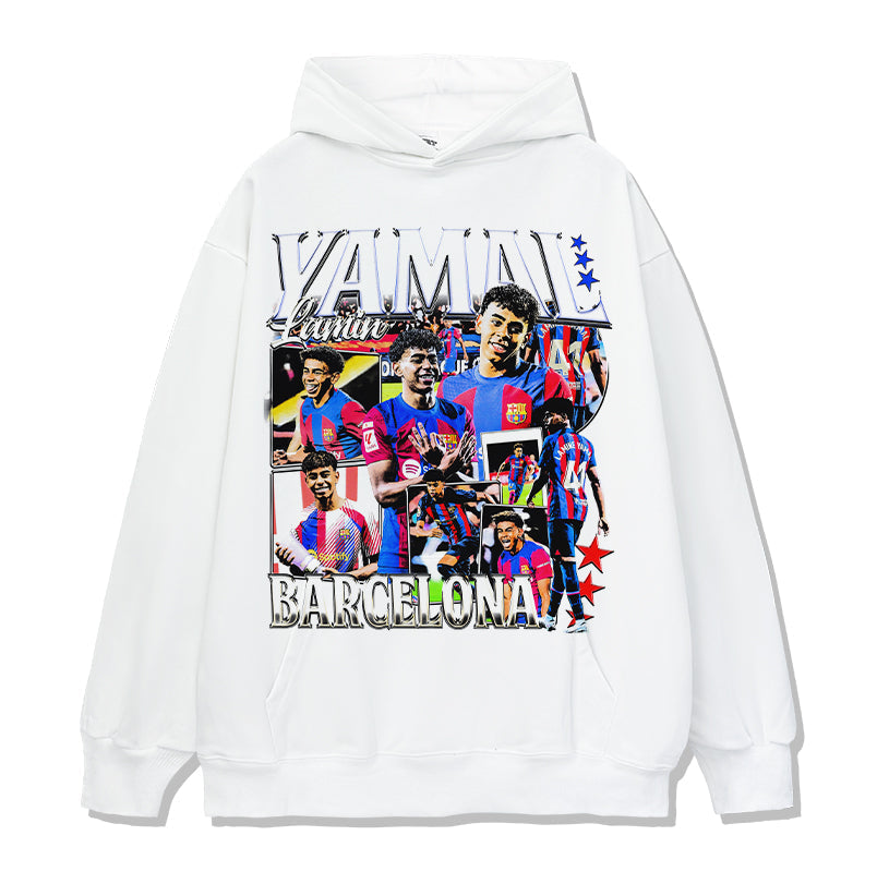 Lamine Yamal Barcelona Hoodie T-Shirts, Sweatshirt | CoreVibeTees.com (Image 2)