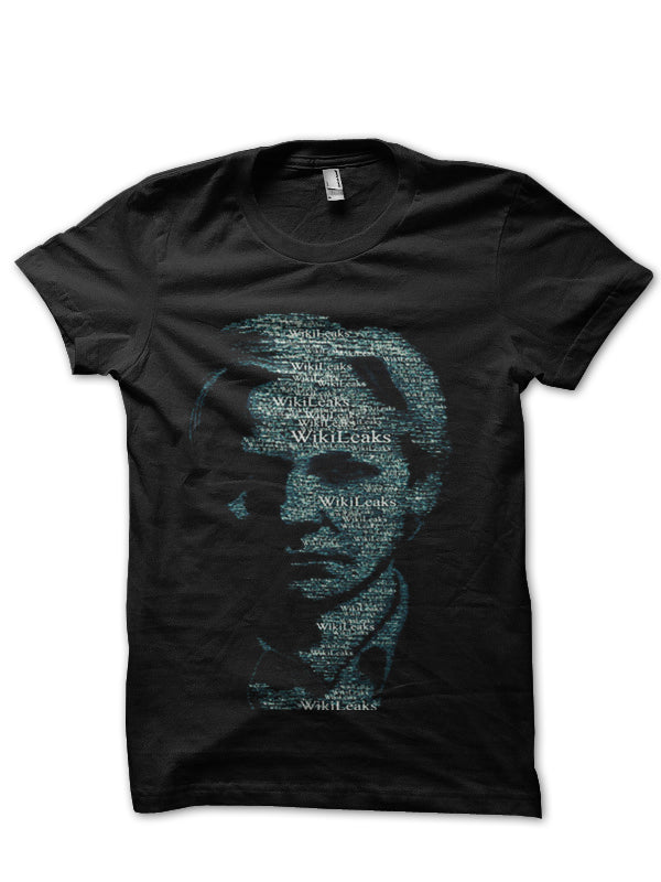 Wiki Leaks Black T-Shirt Hoodie, Sweatshirt | CoreVibeTees.com