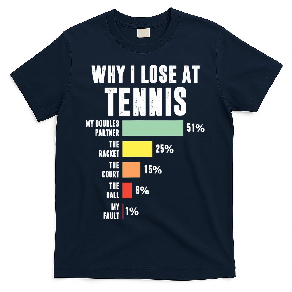 Why I Lose At Tennis, Funny Tennis Player T-Shirt Hoodie, Sweatshirt | CoreVibeTees.com