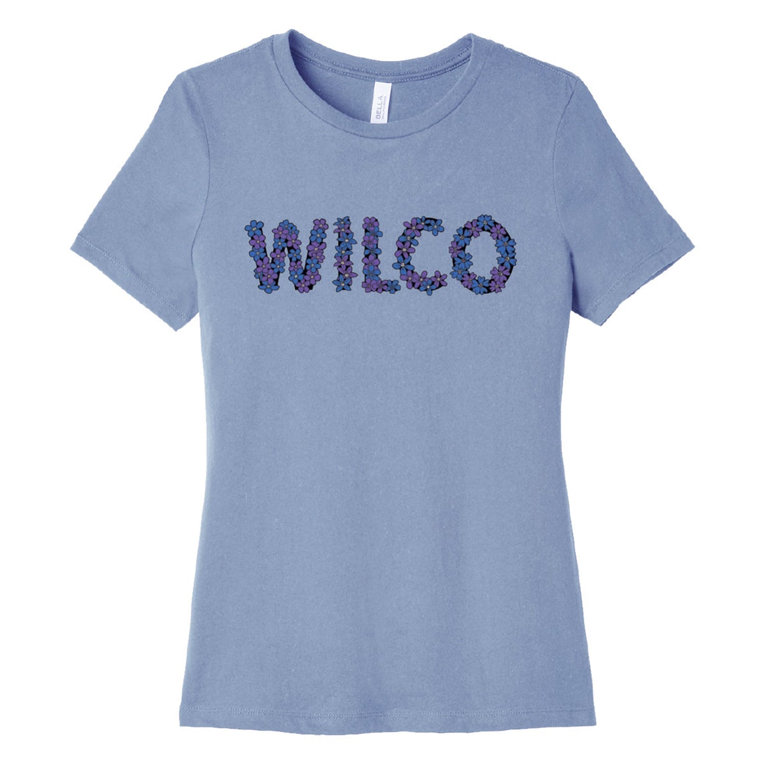 Floral Womens T-Shirt (Blue) Hoodie, Sweatshirt | CoreVibeTees.com