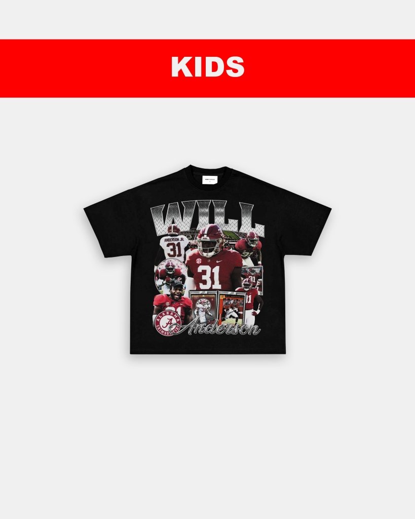 WILL ANDERSON JR - ALABAMA - KIDS TEE Hoodie, Sweatshirt | CoreVibeTees.com (Image 3)