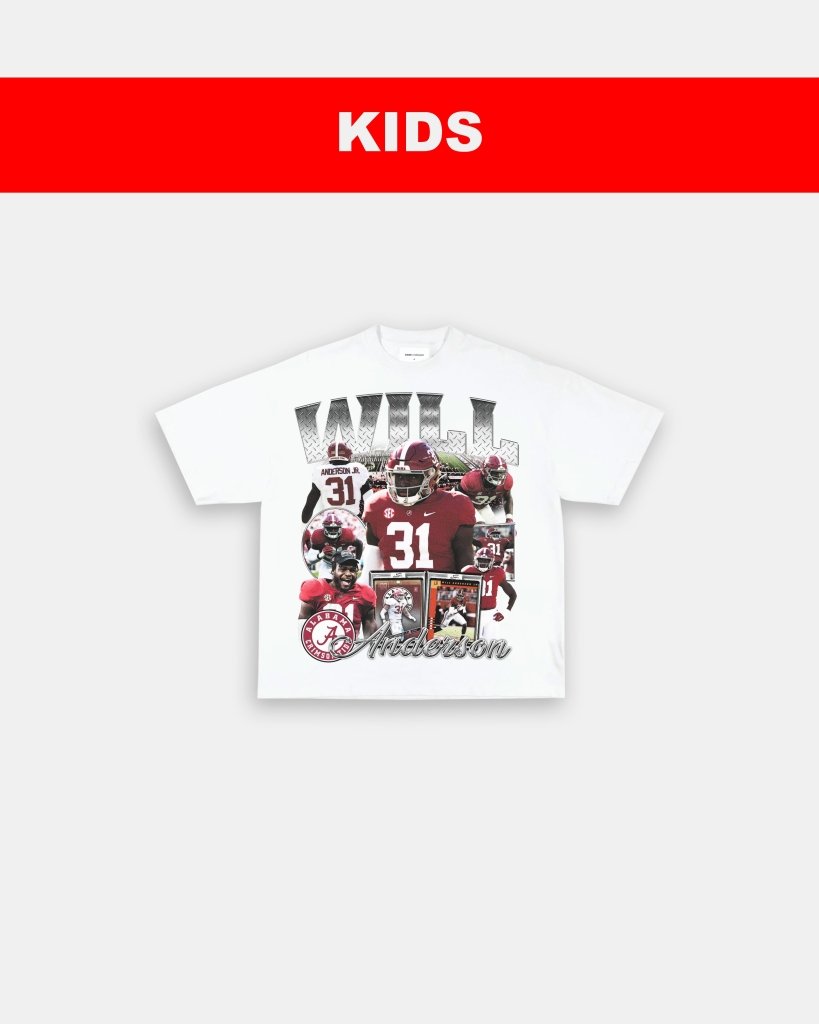 WILL ANDERSON JR - ALABAMA - KIDS TEE Hoodie, Sweatshirt | CoreVibeTees.com (Image 2)