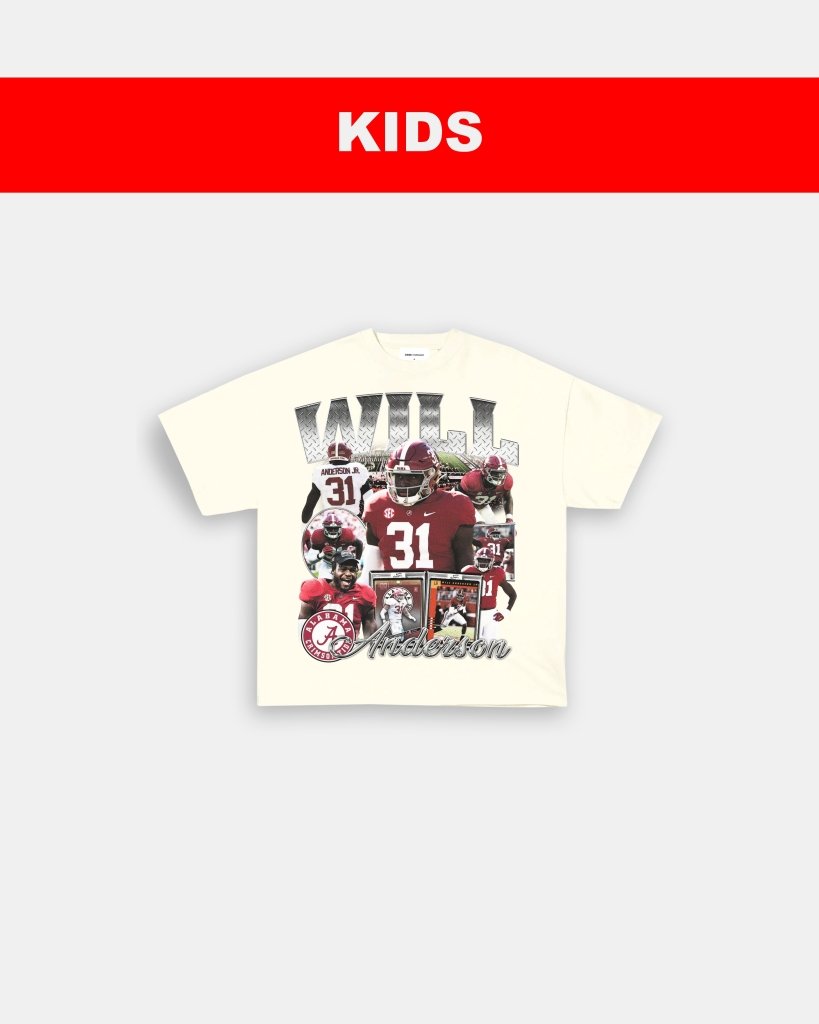 WILL ANDERSON JR - ALABAMA - KIDS TEE Hoodie, Sweatshirt | CoreVibeTees.com (Image 4)
