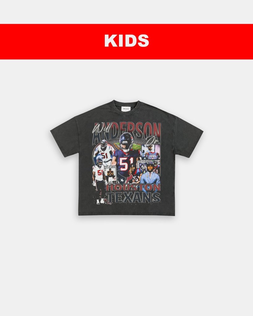 WILL ANDERSON JR - TEXANS - KIDS TEE Hoodie, Sweatshirt | CoreVibeTees.com (Image 5)