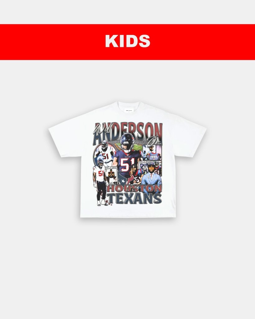 WILL ANDERSON JR - TEXANS - KIDS TEE Hoodie, Sweatshirt | CoreVibeTees.com (Image 2)