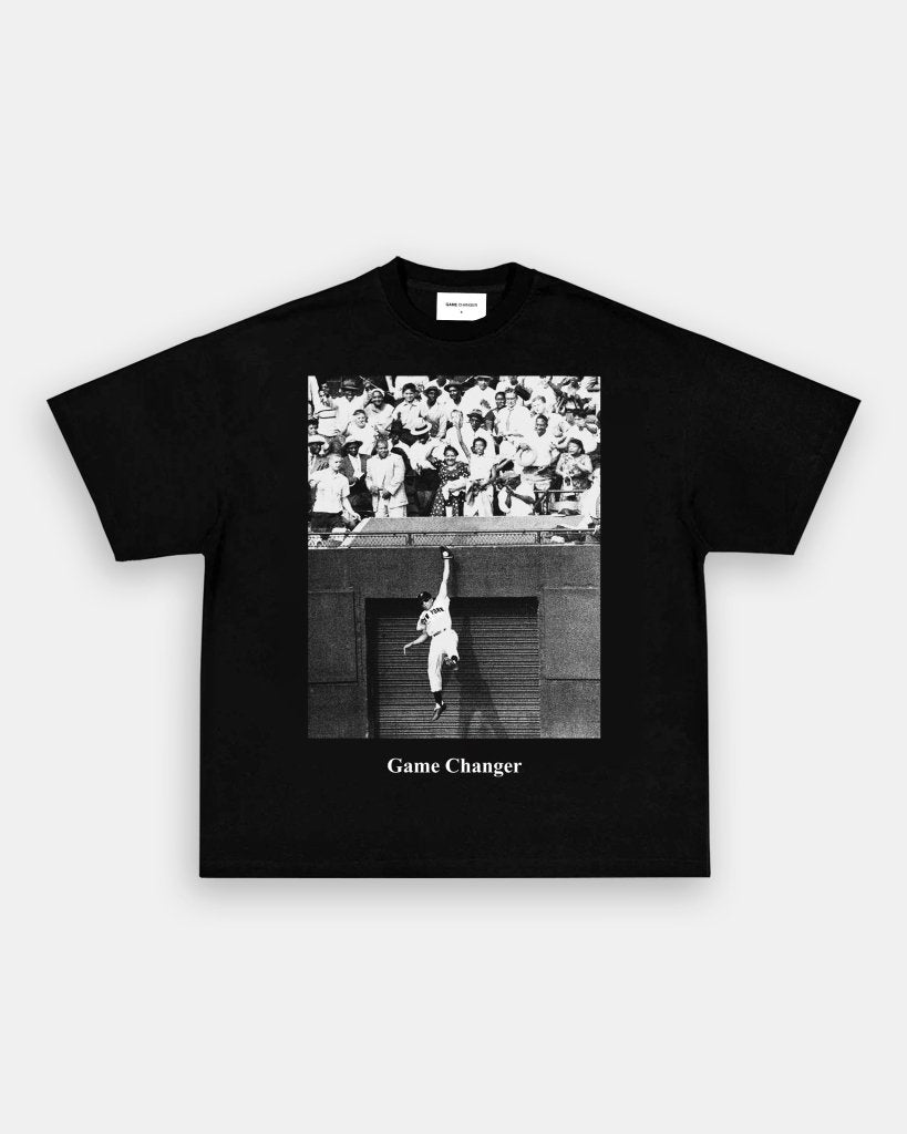 WILLIE MAYS - LEAPING CATCH TEE Hoodie, Sweatshirt | CoreVibeTees.com (Image 1)