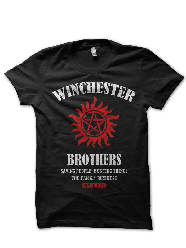 Winchester Bro Black Tee Hoodie, Sweatshirt | CoreVibeTees.com