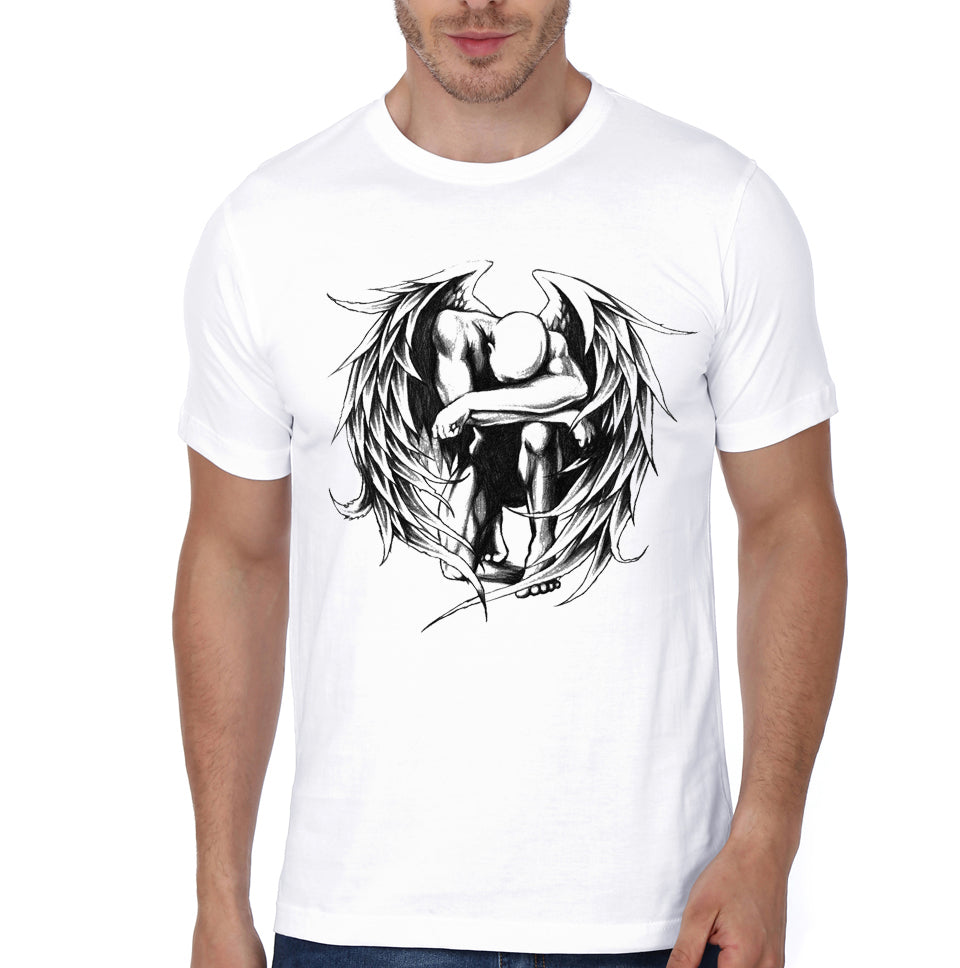 Fallen Angel White T-Shirt Hoodie, Sweatshirt | CoreVibeTees.com