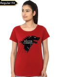 Winter Is Coming Girls Red T-Shirt Style001 Hoodie, Sweatshirt | CoreVibeTees.com