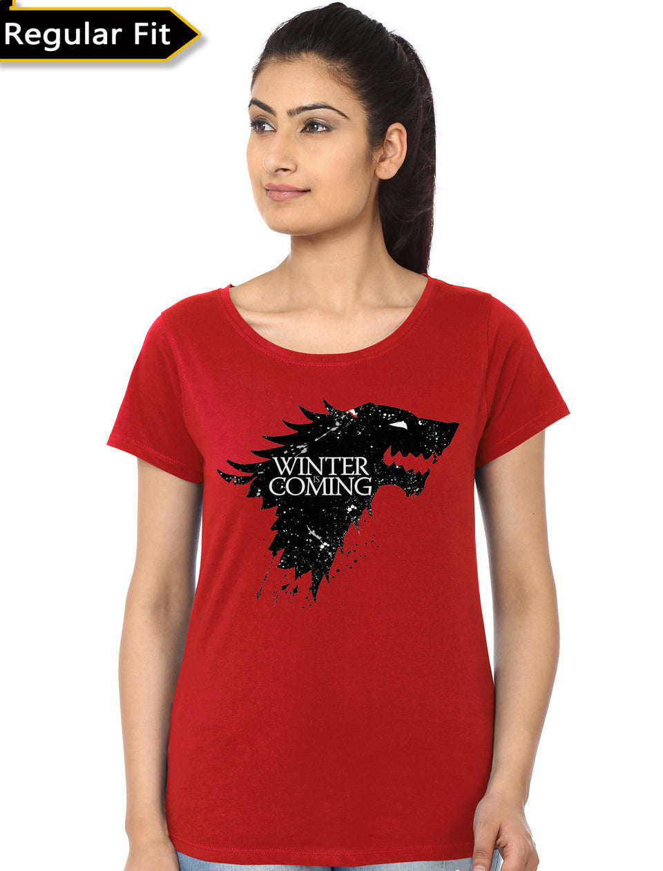 Winter Is Coming Girls Red T-Shirt Style001 Hoodie, Sweatshirt | CoreVibeTees.com