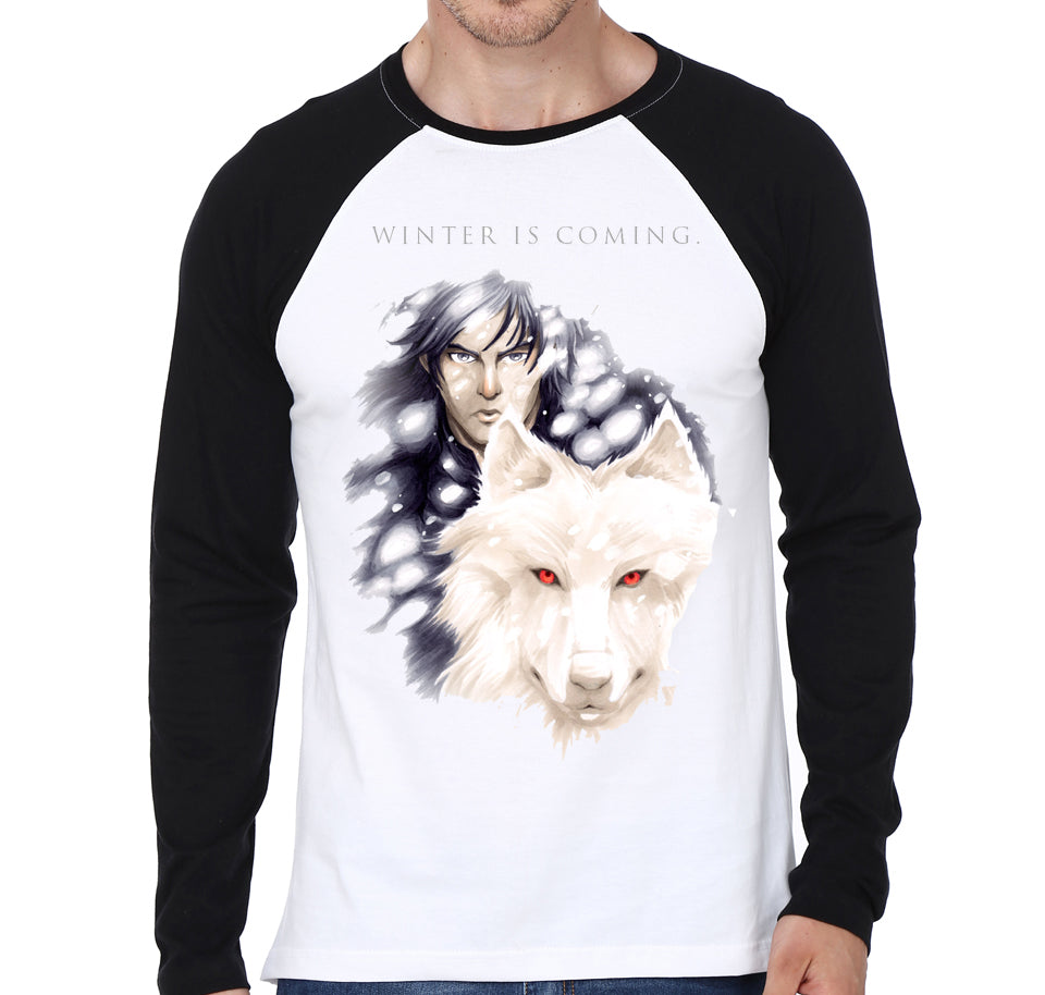 Winter Is Coming Raglan Tee Hoodie, Sweatshirt | CoreVibeTees.com