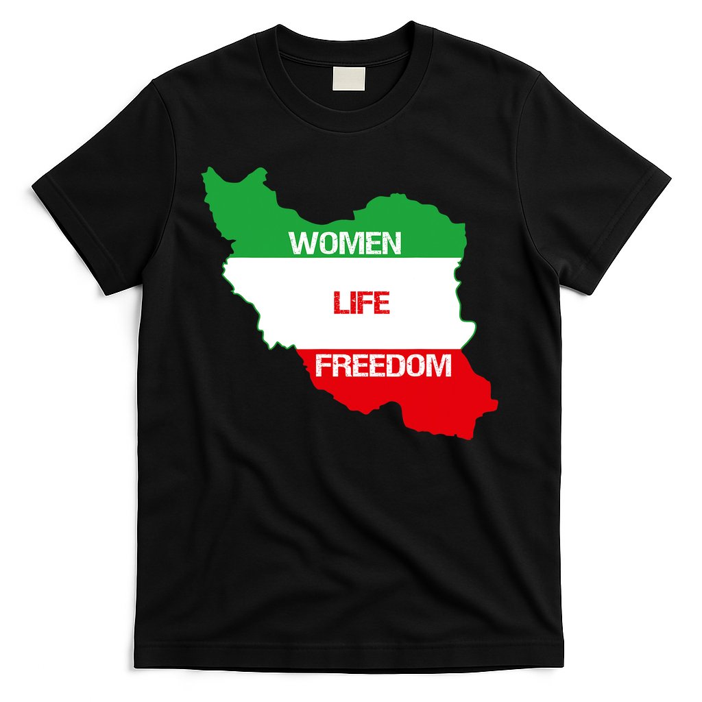 WOMEN LIFE FREEDOM, Cute Iranian Flag Women Of Iran T-Shirt Hoodie, Sweatshirt | CoreVibeTees.com