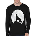 Wolf Black Full Sleeve Tee Hoodie, Sweatshirt | CoreVibeTees.com