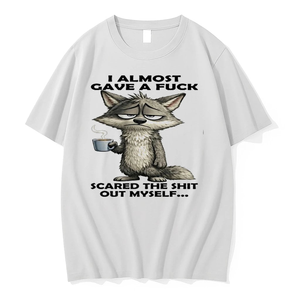Wolf I Almost Gave A Fuck Scared The Shit Out Myself 0 Tshirts Sweater