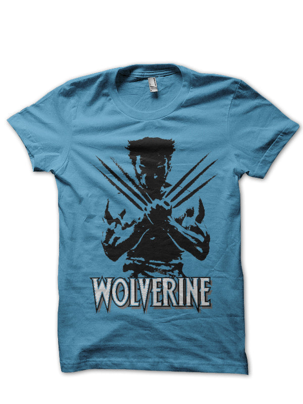 Wolverine Light Blue Tee Hoodie, Sweatshirt | CoreVibeTees.com