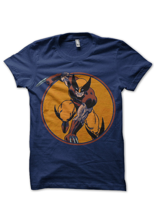 Wolverine Navy T-Shirt Hoodie, Sweatshirt | CoreVibeTees.com