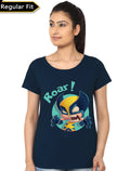 Wolverine Roar Navy Blue Top T-Shirts, Hoodie, Sweatshirt | CoreVibeTees.com
