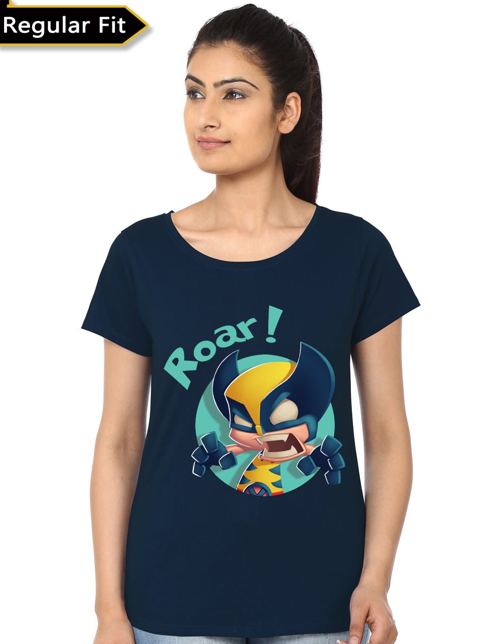 Wolverine Roar Navy Blue Top T-Shirts, Hoodie, Sweatshirt | CoreVibeTees.com