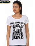 Never Underestimate The Power Of A Woman Born In June T-Shirt Hoodie, Sweatshirt | CoreVibeTees.com