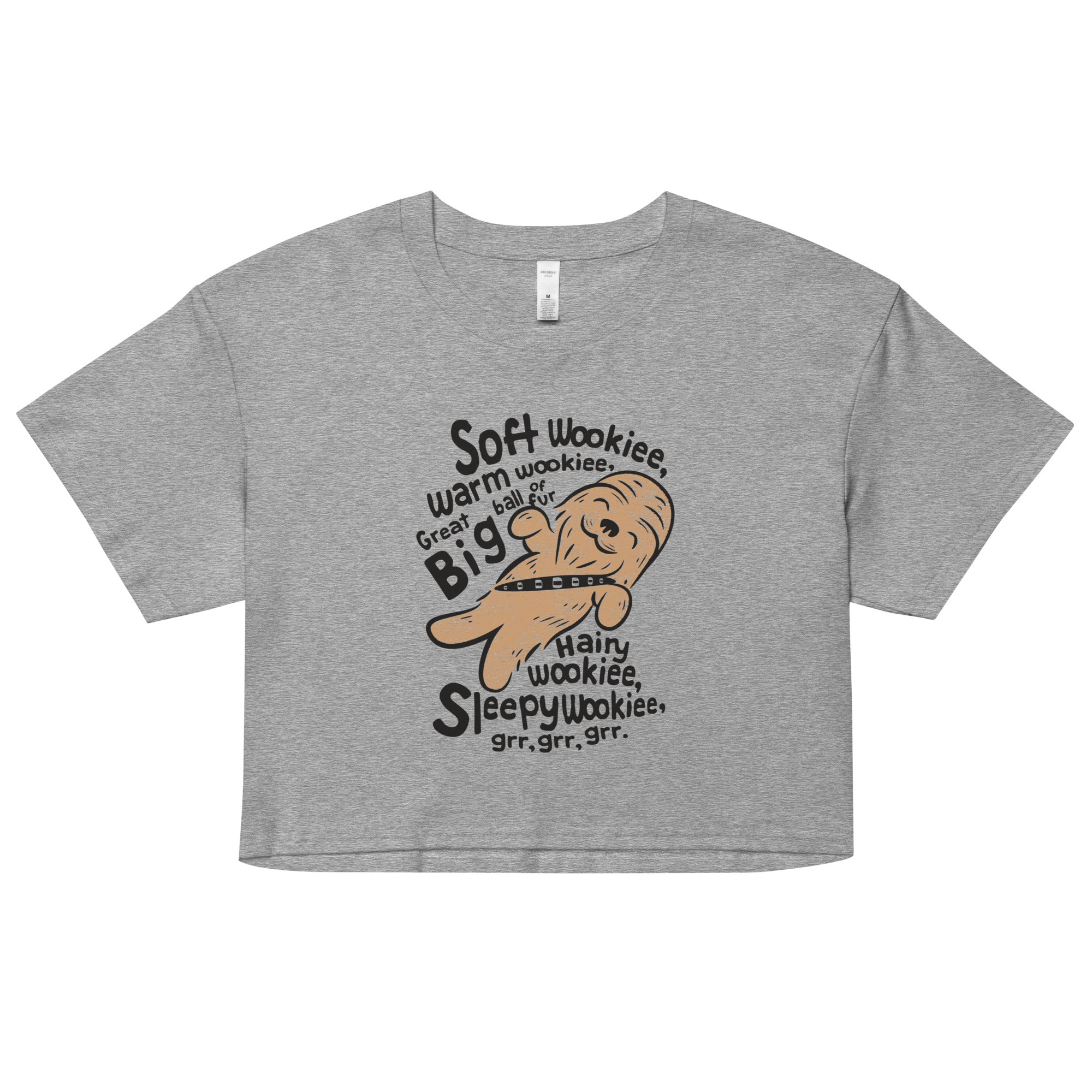 Soft Wookiee, Warm Wookiee Women's Crop Tee Hoodie, Sweatshirt | CoreVibeTees.com (Image 1)