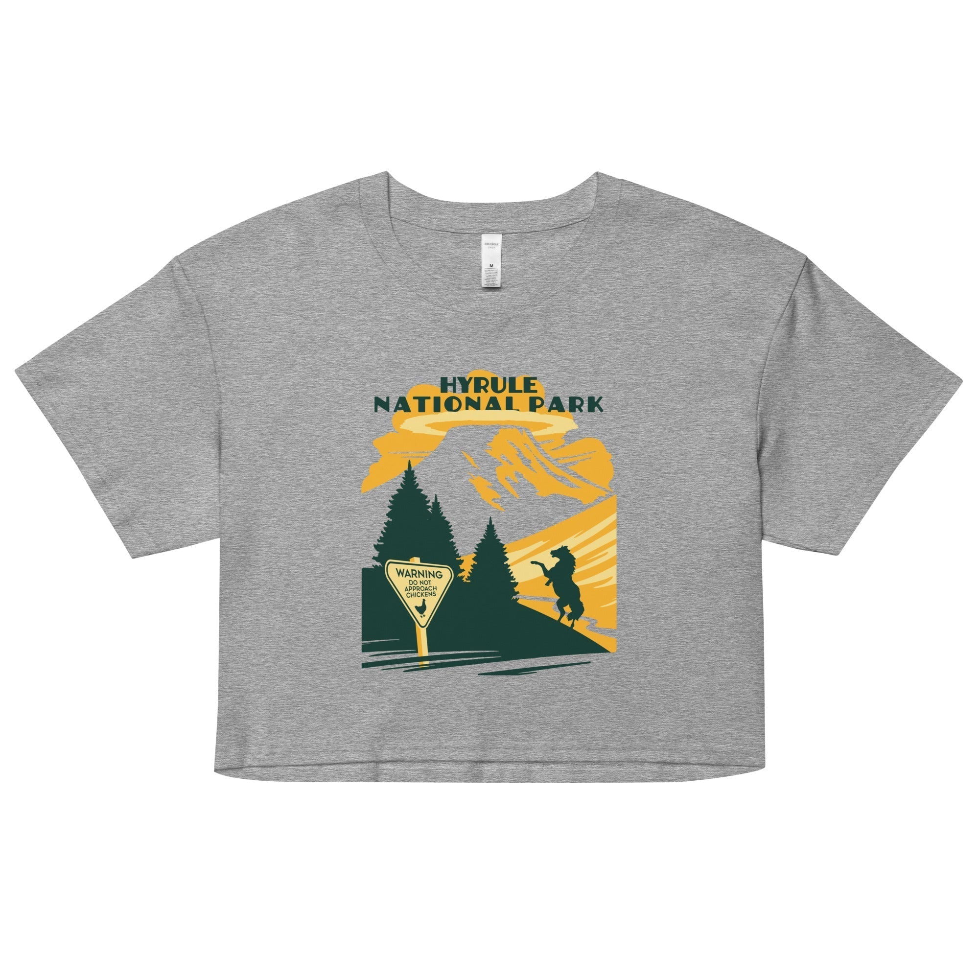 Hyrule National Park Women's Crop Tee Hoodie, Sweatshirt | CoreVibeTees.com (Image 5)