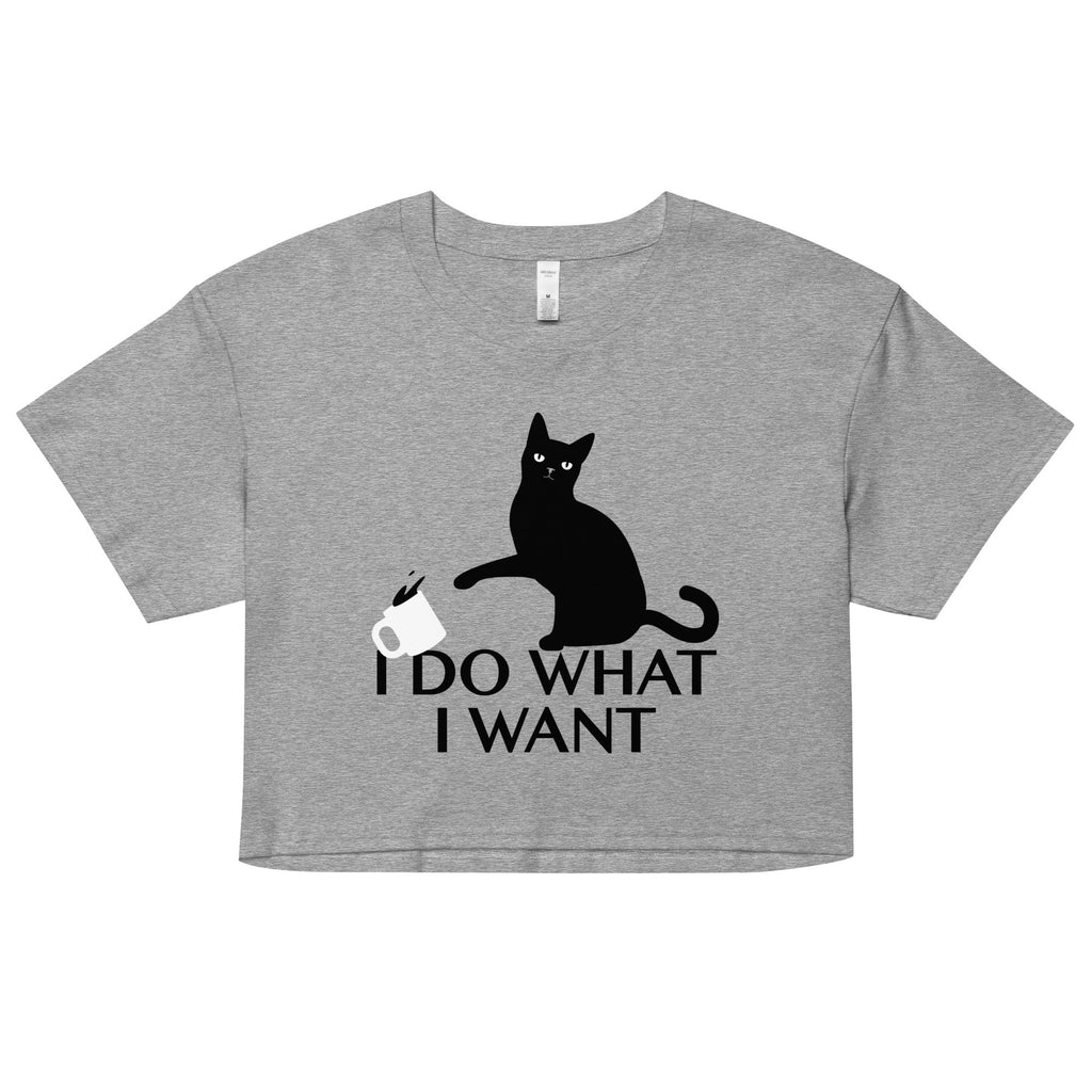 I Do What I Want Women's Crop Tee Hoodie, Sweatshirt | CoreVibeTees.com (Image 5)