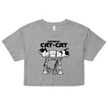 Cat-Cat Women's Crop Tee Hoodie, Sweatshirt | CoreVibeTees.com (Image 1)