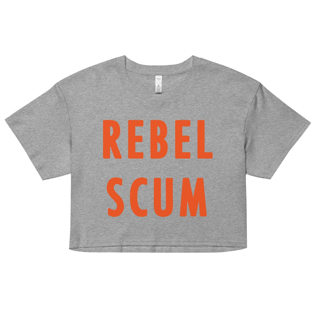Rebel Scum Women's Crop Tee Hoodie, Sweatshirt | CoreVibeTees.com (Image 3)