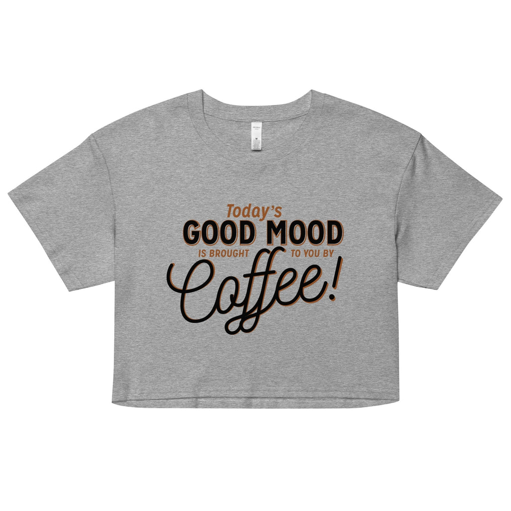 Today's Good Mood Women's Crop Tee Hoodie, Sweatshirt | CoreVibeTees.com (Image 3)