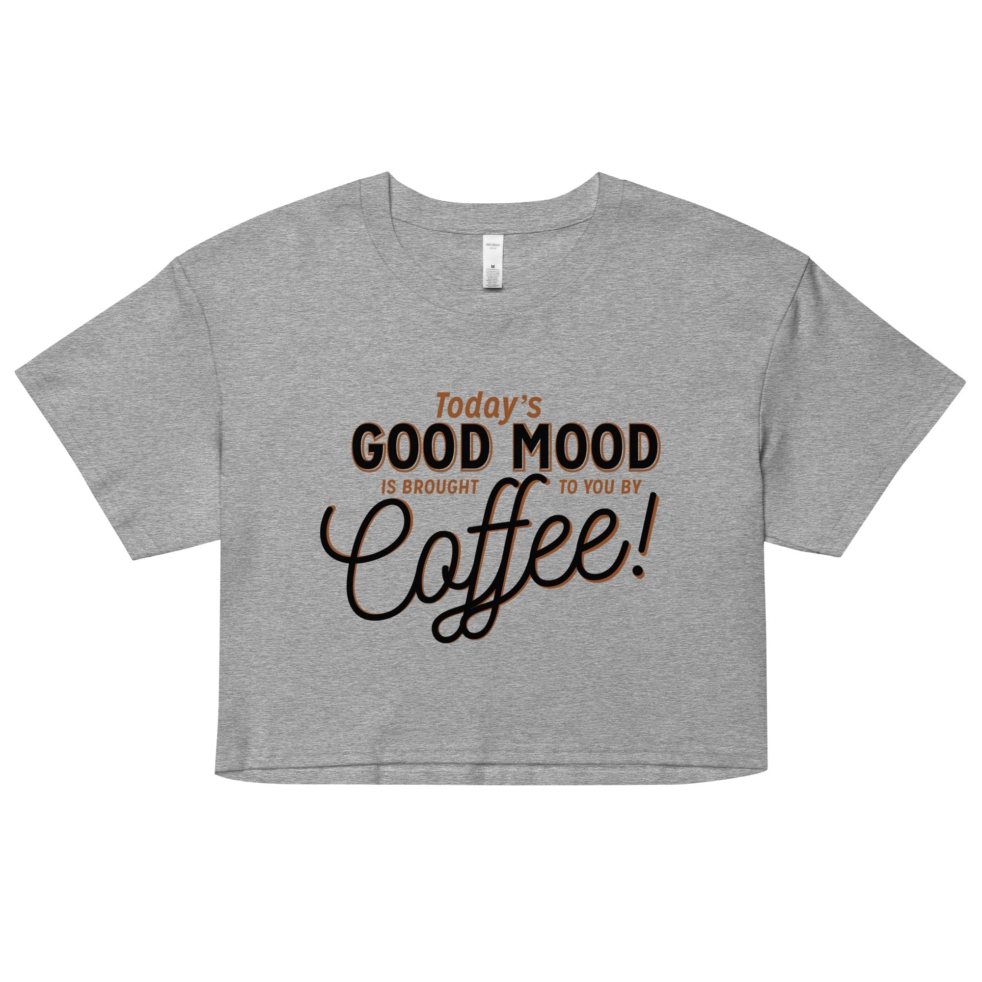 Today's Good Mood Women's Crop Tee Hoodie, Sweatshirt | CoreVibeTees.com (Image 3)