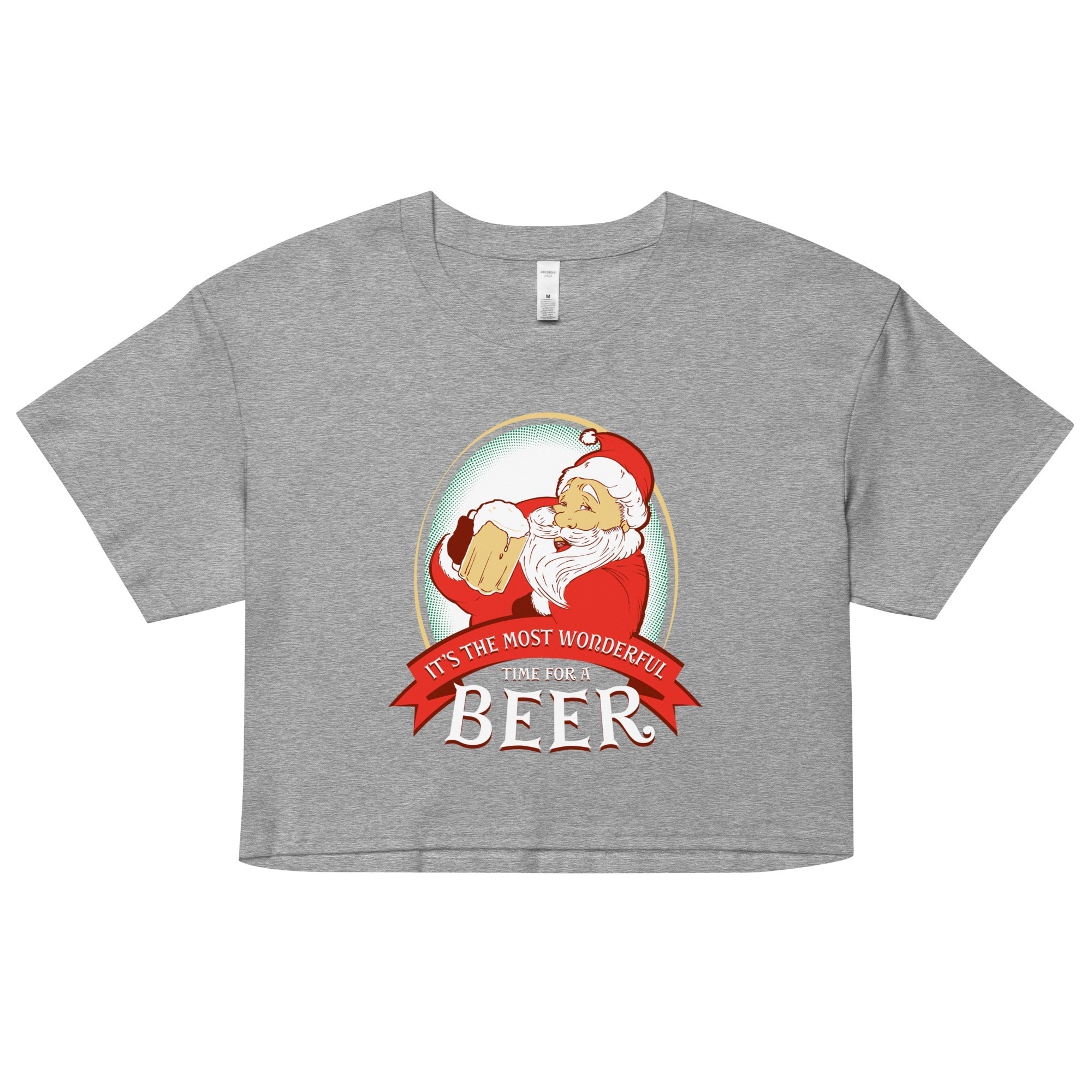 It's the Most Wonderful Time Women's Crop Tee Hoodie, Sweatshirt | CoreVibeTees.com (Image 3)