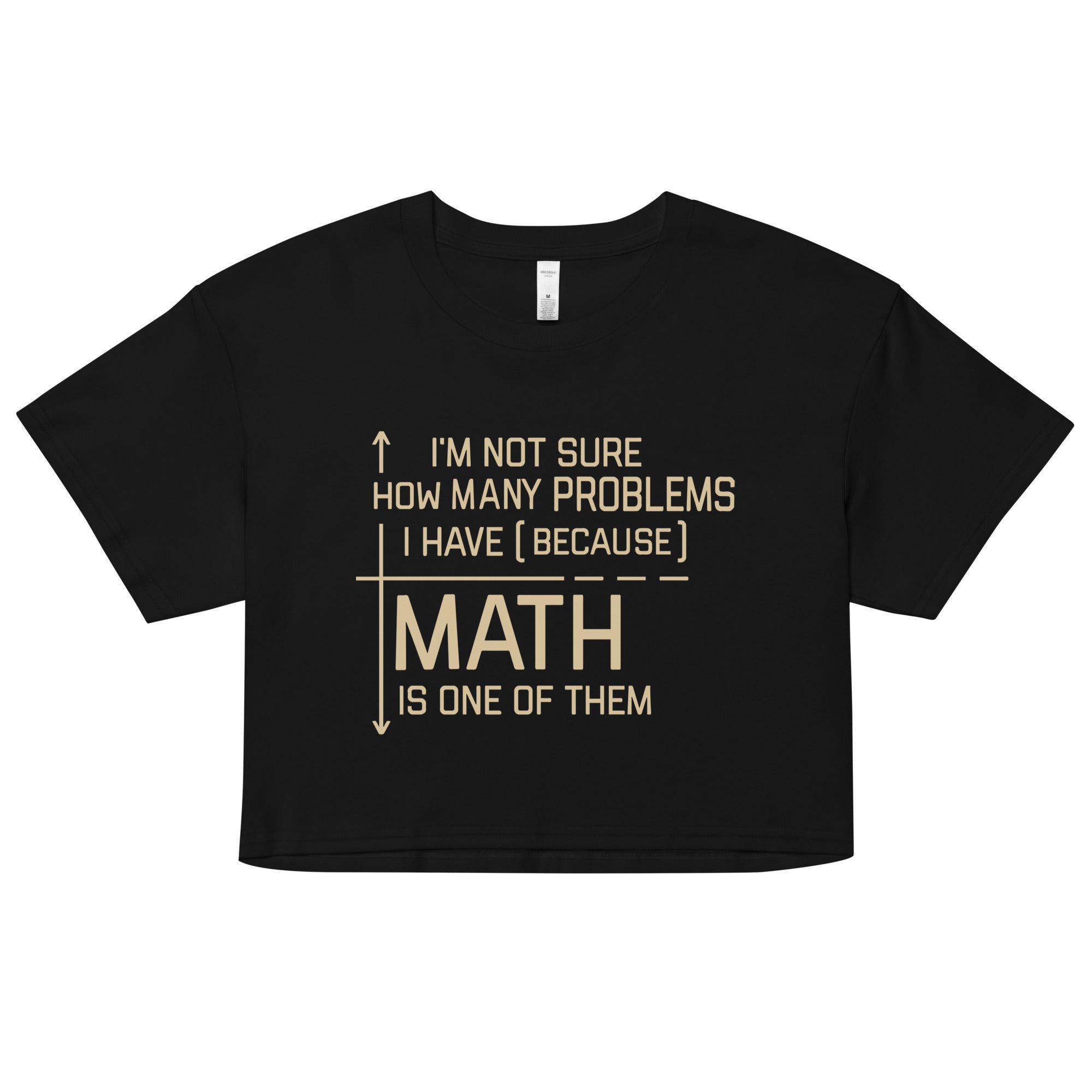 I'm Not Sure How Many Problems I Have Women's Crop Tee Hoodie, Sweatshirt | CoreVibeTees.com (Image 1)