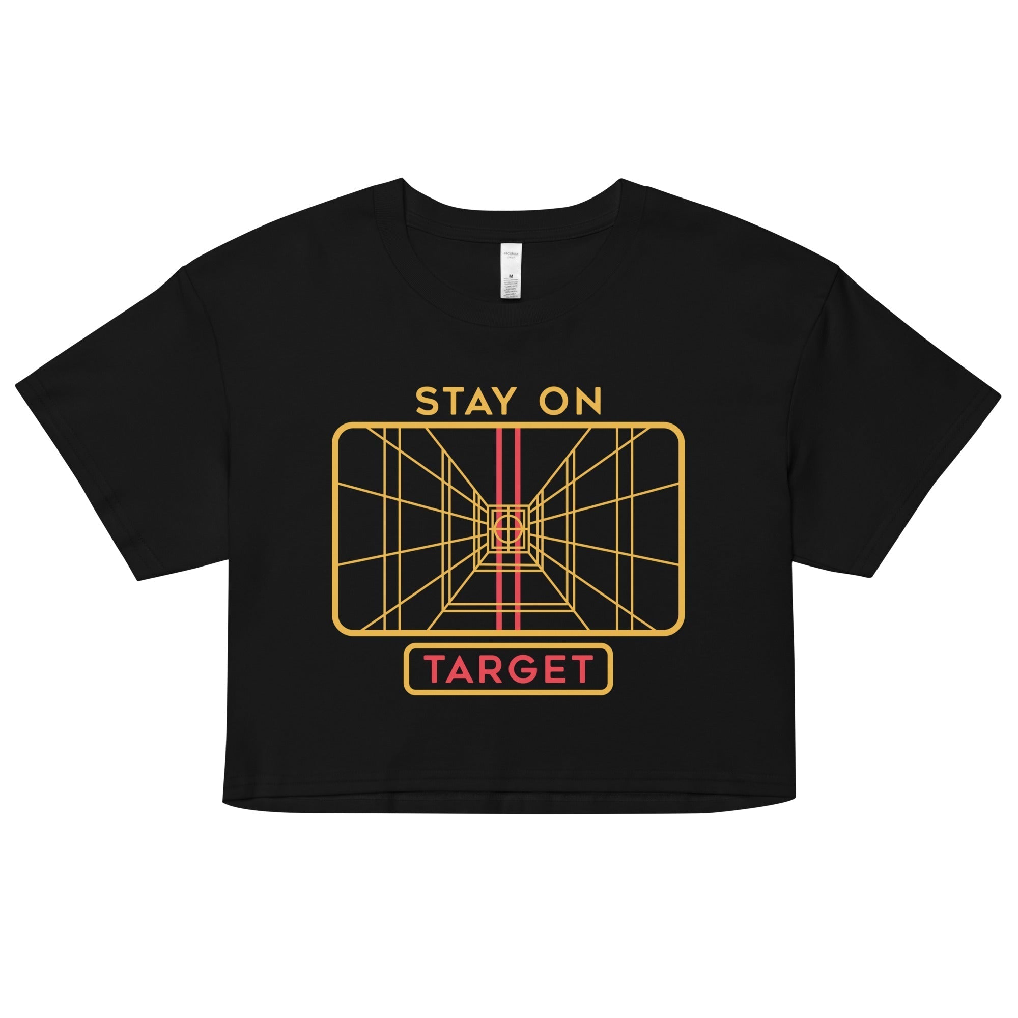 Stay On Target Women's Crop Tee Hoodie, Sweatshirt | CoreVibeTees.com (Image 1)