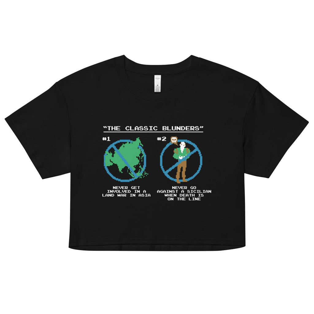 The Classic Blunders Women's Crop Tee Hoodie, Sweatshirt | CoreVibeTees.com (Image 1)