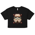 Sugar Skull Trooper Women's Crop Tee Hoodie, Sweatshirt | CoreVibeTees.com