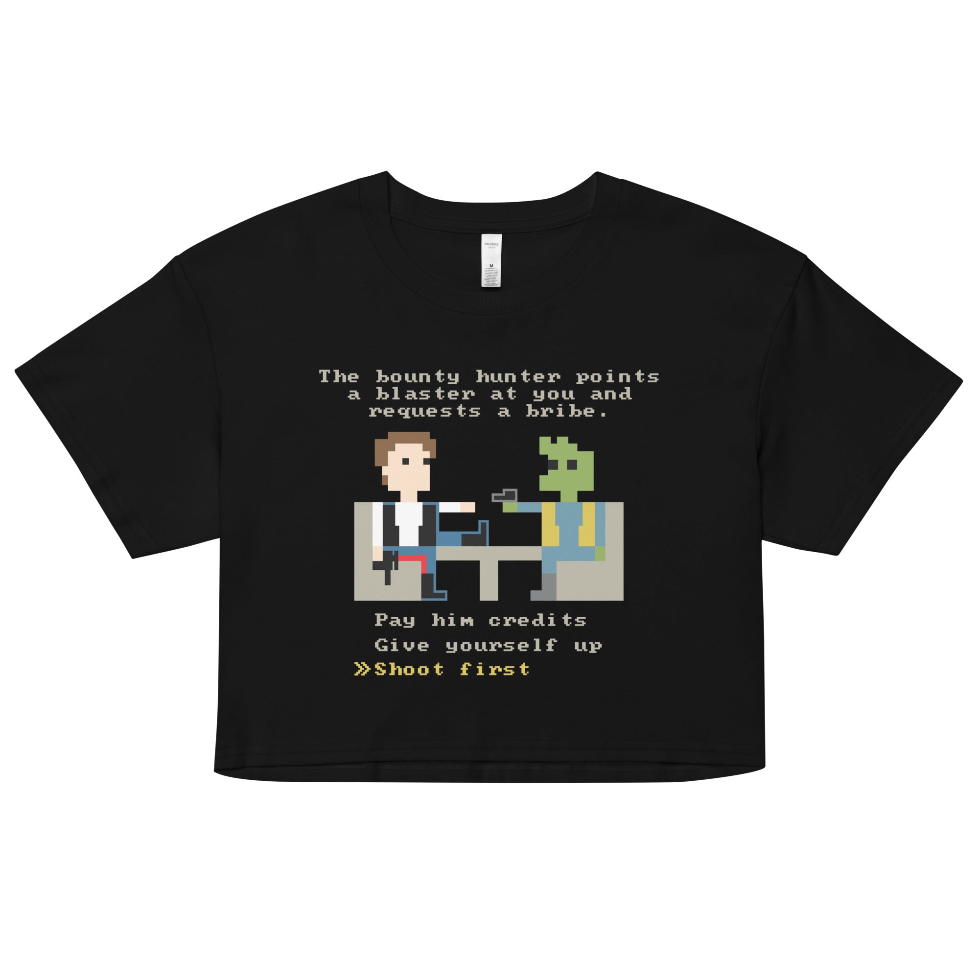 The Bounty Hunter Women's Crop Tee Hoodie, Sweatshirt | CoreVibeTees.com