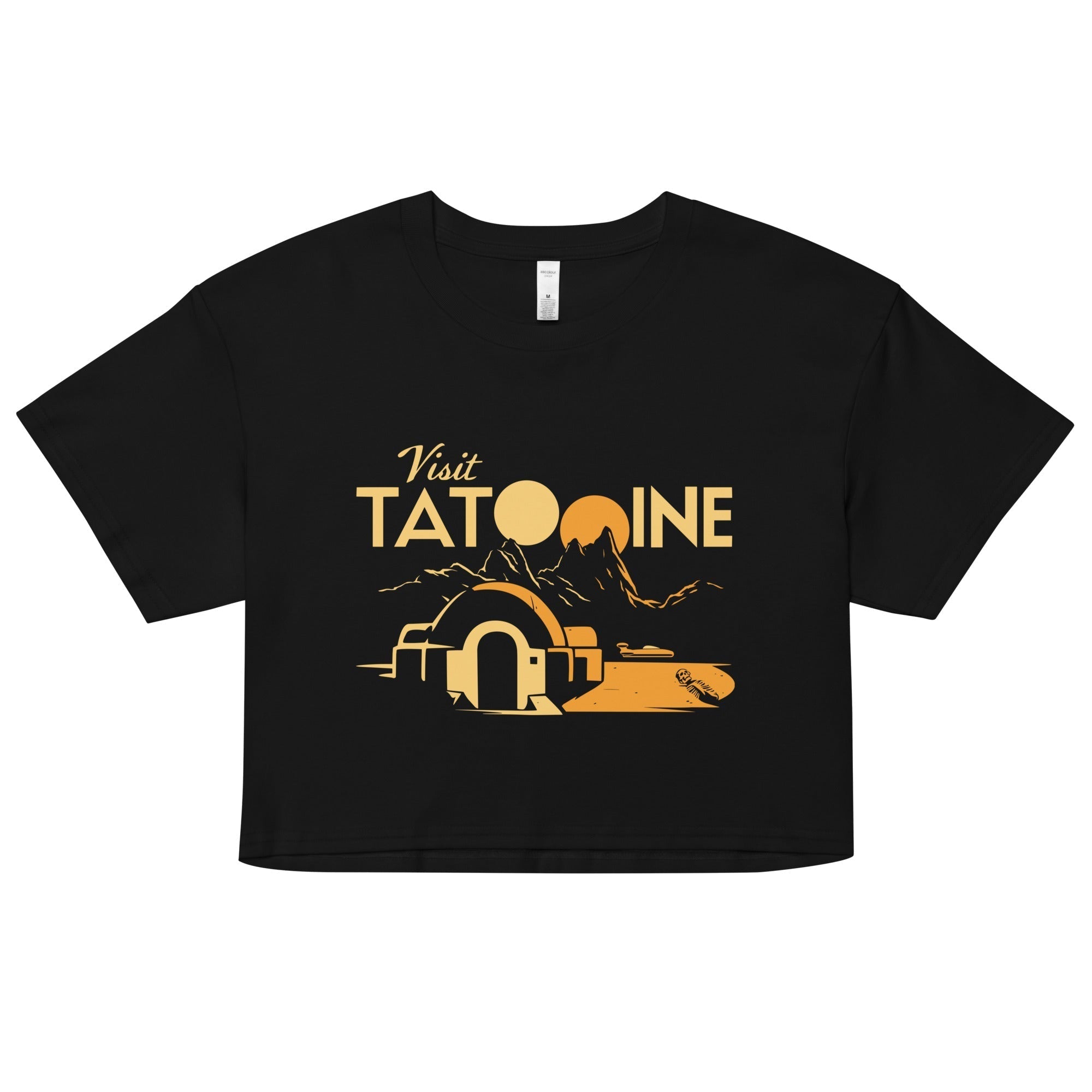 Visit Tatooine Women's Crop Tee Hoodie, Sweatshirt | CoreVibeTees.com