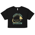 Emotional Support Opossum Women's Crop Tee Hoodie, Sweatshirt | CoreVibeTees.com