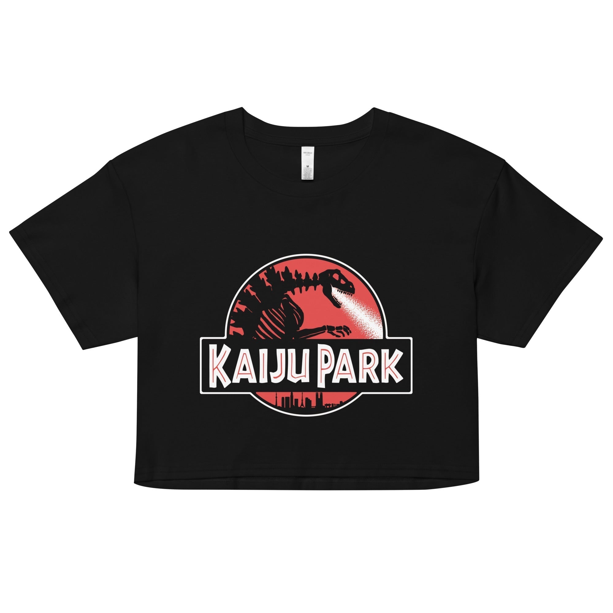 Kaiju Park Women's Crop Tee Hoodie, Sweatshirt | CoreVibeTees.com