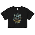 Things Are About To Get Dicey Women's Crop Tee Hoodie, Sweatshirt | CoreVibeTees.com