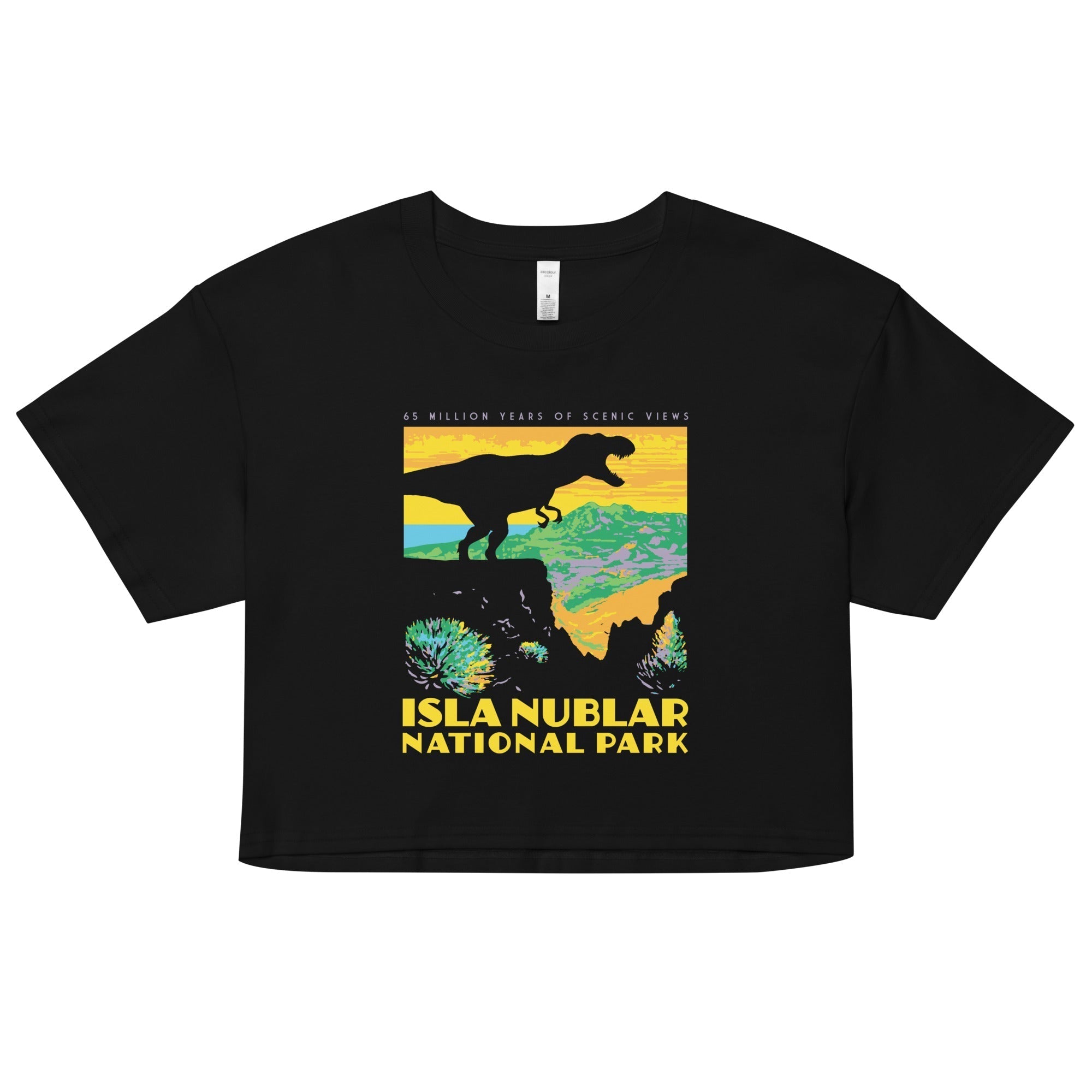 Isla Nublar National Park Women's Crop Tee Hoodie, Sweatshirt | CoreVibeTees.com