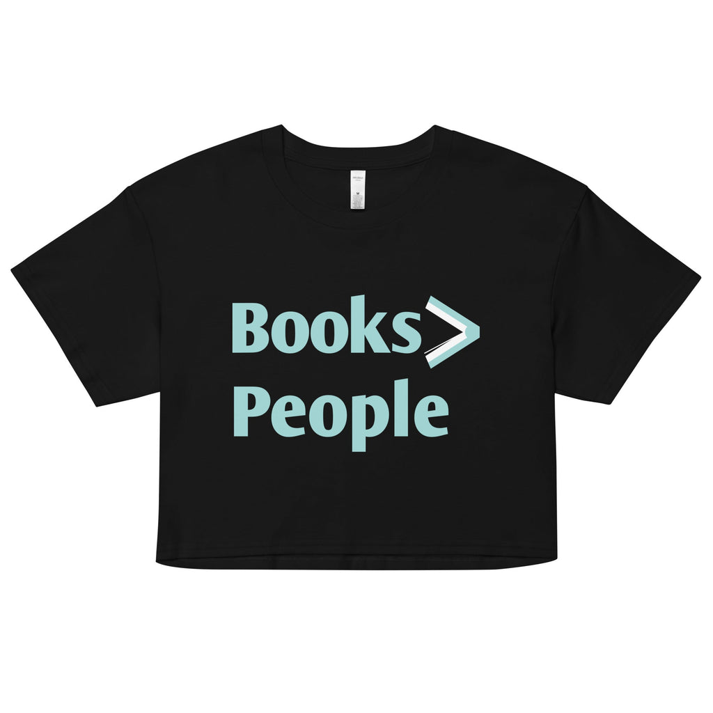 Books>People Women's Crop Tee Hoodie, Sweatshirt | CoreVibeTees.com (Image 1)