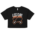 Leg Day Women's Crop Tee Hoodie, Sweatshirt | CoreVibeTees.com