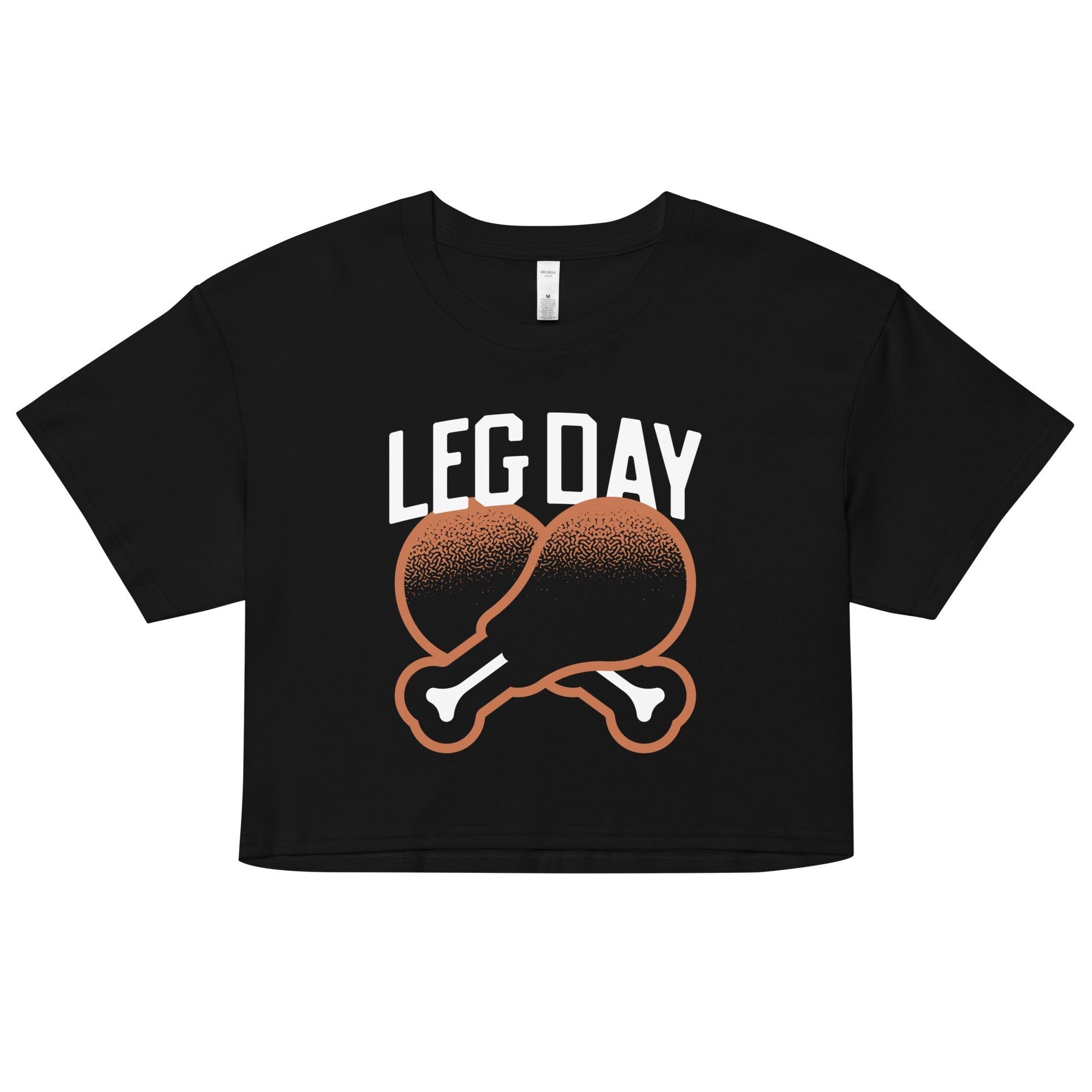 Leg Day Women's Crop Tee Hoodie, Sweatshirt | CoreVibeTees.com