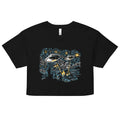 Starry Invasion Women's Crop Tee Hoodie, Sweatshirt | CoreVibeTees.com