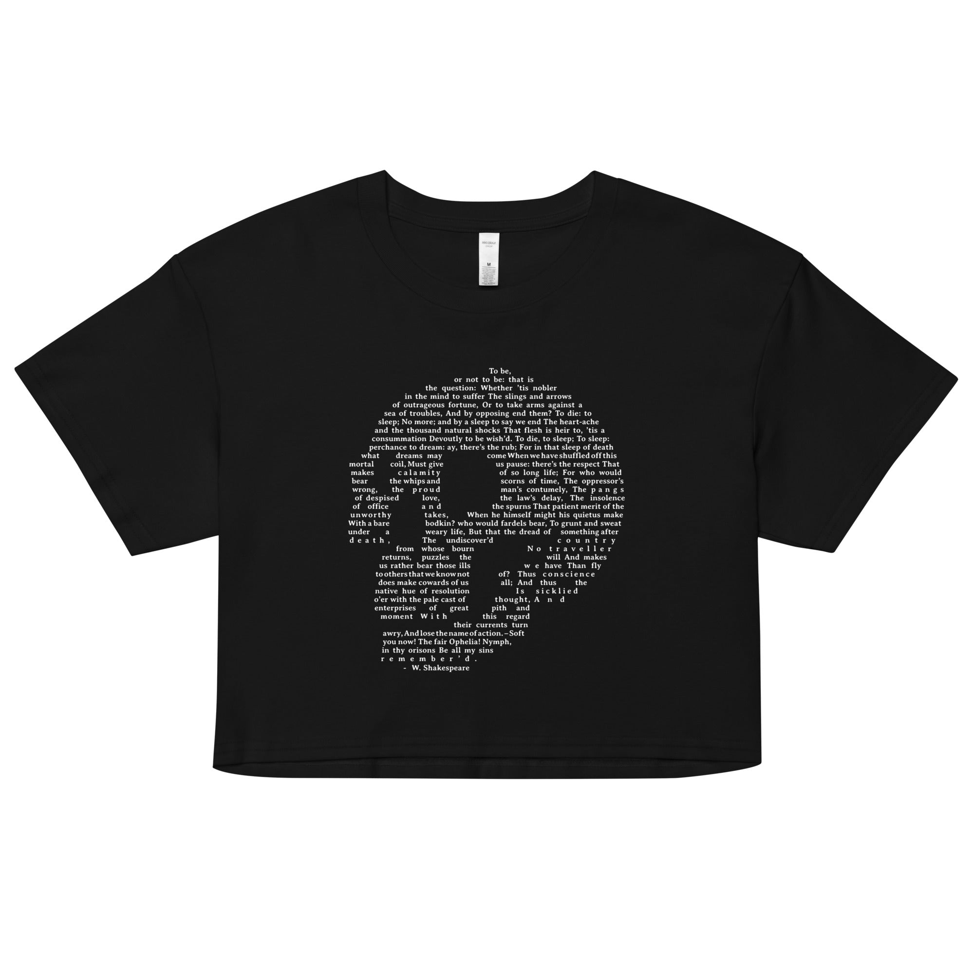 Hamlet Soliloquy Women's Crop Tee Hoodie, Sweatshirt | CoreVibeTees.com