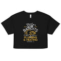 Wet Bandits Plumbing & Heating Women's Crop Tee Hoodie, Sweatshirt | CoreVibeTees.com (Image 1)