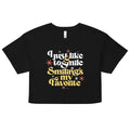 I Just Like To Smile Smiling's My Favorite Women's Crop Tee Hoodie, Sweatshirt | CoreVibeTees.com